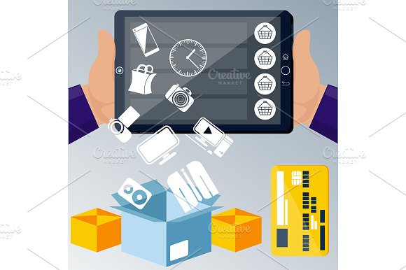 Online Ecommerce Technology Concept