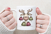 Santa Sleigh and Reindeer Christmas, an Illustration by Sublimation Artist (Thumbnail 5 of 6)