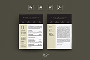 Professional Resume / Card Template, a Resume Template by MH Design Template (Thumbnail 2 of 4)