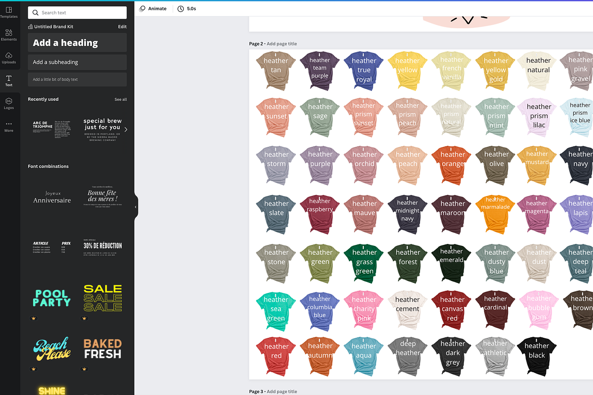 Canva Template Bella Canvas 3001, a Shirt Mockup by lock and page (Photo 3 of 6)