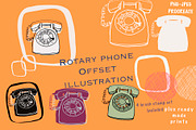 Retro illustration stamps bundle, a Brush Add-On by Sofs designs (Thumbnail 6 of 7)