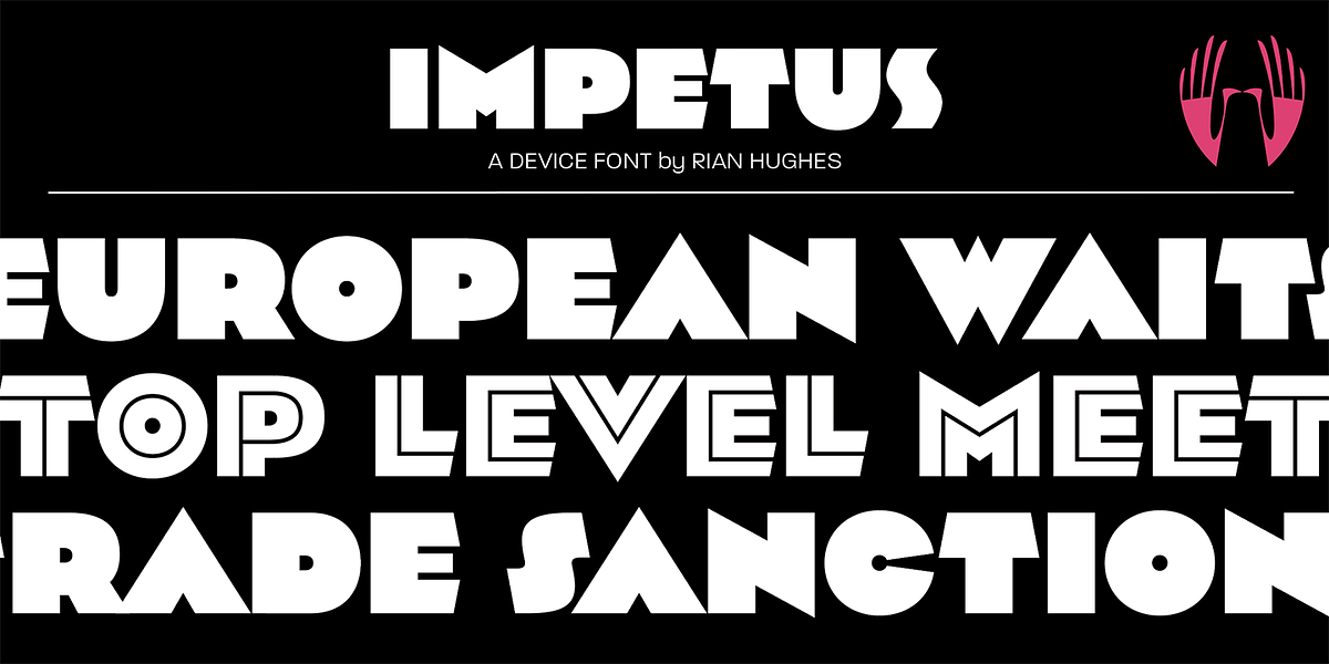 Impetus, a Sans Serif Font by Device (Photo 6 of 6)