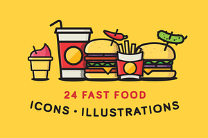 Fast Food Icons / Illustrations