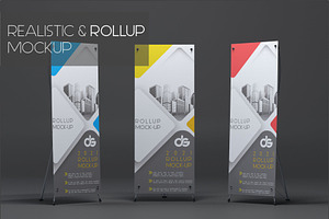 REALISTIC ROLLUP MOCK-UP