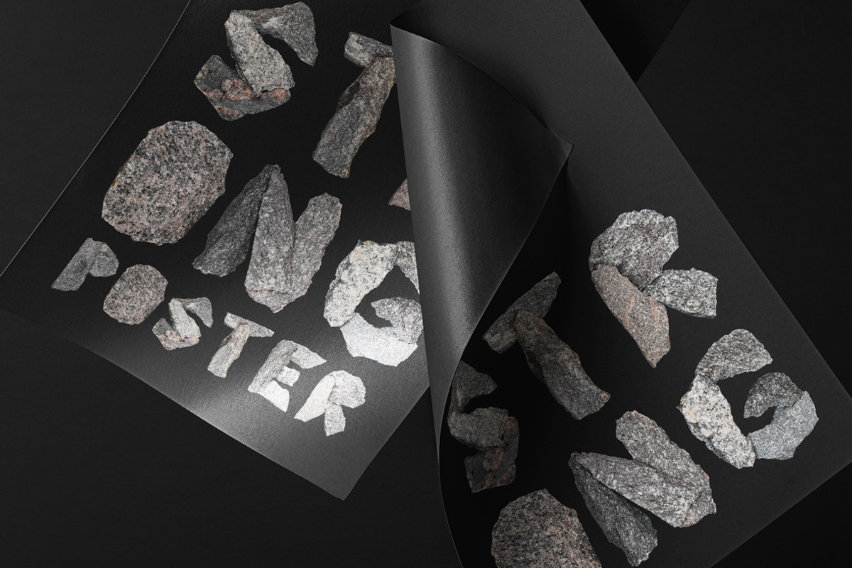 Black Granite Font, a Slab Serif Font by Handmadefont (Photo 8 of 9)