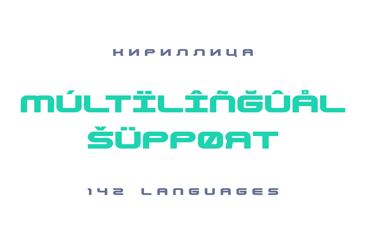 Techzone Cyrillic & Technologic Font, a Sans Serif Font by alpercakici (Photo 6 of 13)