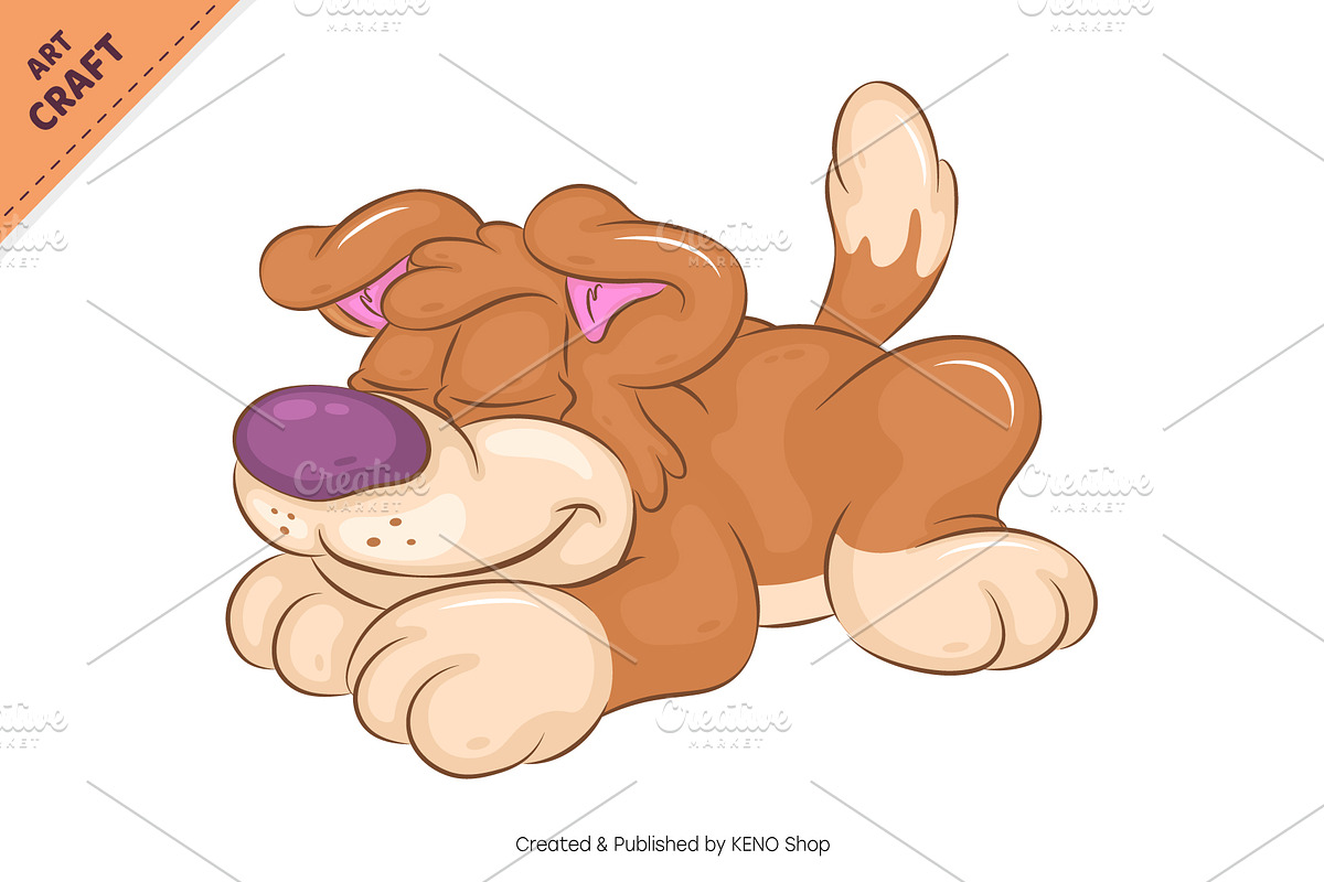 Set of Cartoon Dogs 03. Clipart., an Animal Illustration by KENO Mascots (Photo 6 of 7)