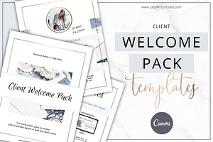 Client Welcome Pack Canva Gold