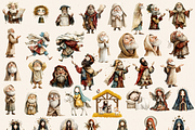 BIBLICAL ADVENT STORY MEGA CLIPART, a Person Illustration by Daring Digies (Thumbnail 4 of 10)