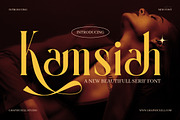 Kamsiah Elegant Serif Font, a Serif Font by Graphicxell (Thumbnail 1 of 8)