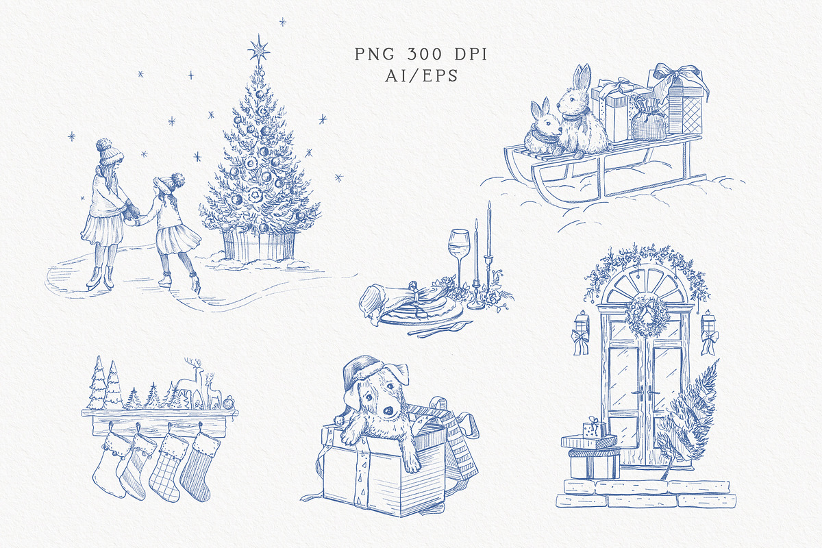 Christmas Day clipart, a Texture Illustration by Sensual Art (Photo 2 of 9)