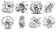 Crazy Cartoon Insects Set 1, a Brush Add-On by Disasterology Ink (Thumbnail 10 of 10)