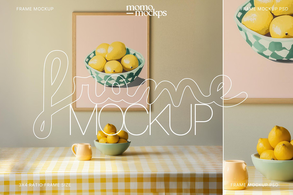 Frame Mockup PSD Interior Kitchen, a Mockup by momomockps (Photo 2 of 8)