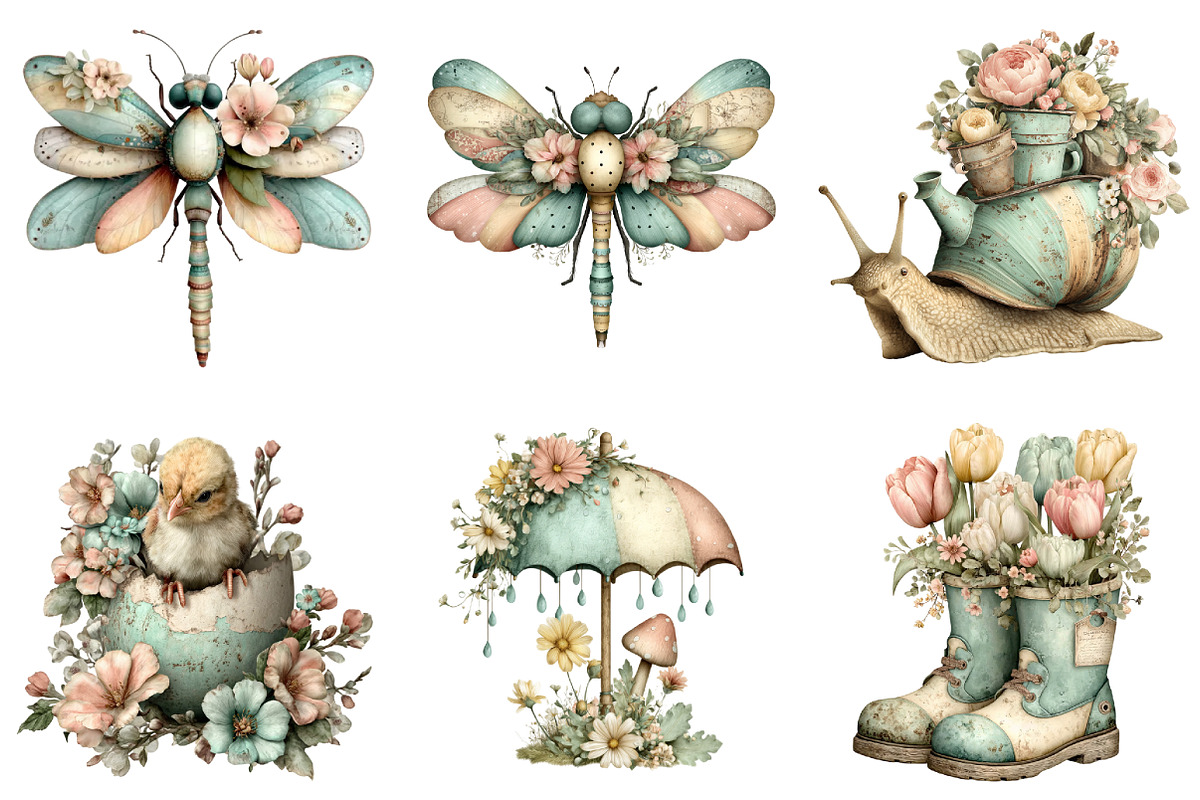 Whimsical Spring Singpost Clipart, a Graphic by CitraGraphics (Photo 5 of 5)