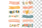 50 Flower Brushstrokes PNG Clipart, a Texture Graphic by Whimsy Brush Studio (Thumbnail 5 of 9)