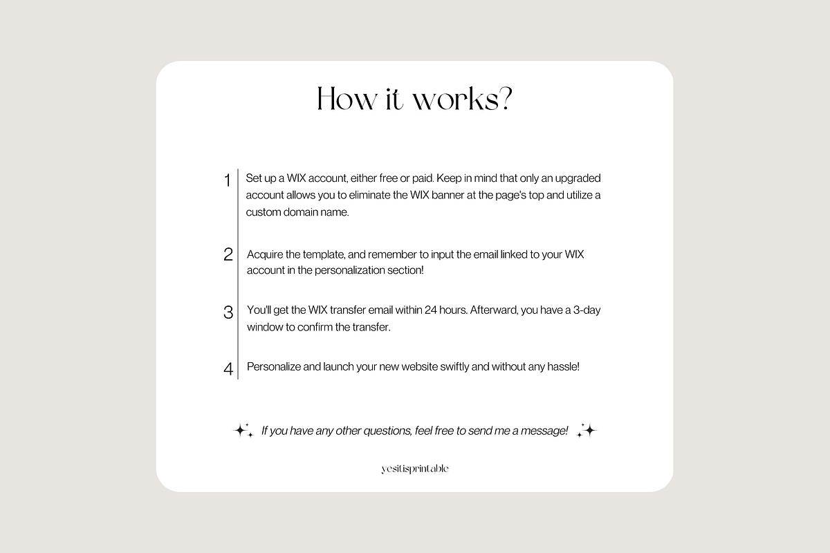 Interior Designer WIX Website, a Wix Template by yesitisprintable (Photo 6 of 6)