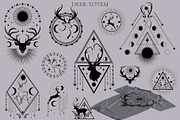 Deer Totem, an Animal Illustration by Salted Galaxy (Thumbnail 5 of 10)