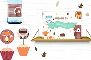 Woodland Printable Party KIT, a Stationery Template by Nordic.Arg (Thumbnail 4 of 6)