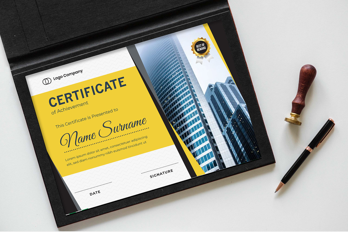 Certificate Template, a Stationery Template by Panen Creative (Photo 2 of 3)