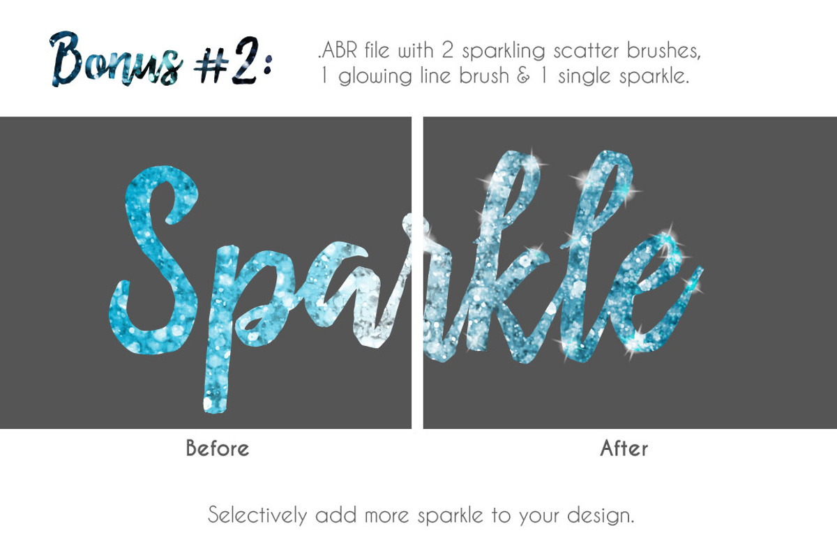 Glitter Texture Patterns Photoshop, a Palette Add-On by Transfuchsian (Photo 4 of 5)