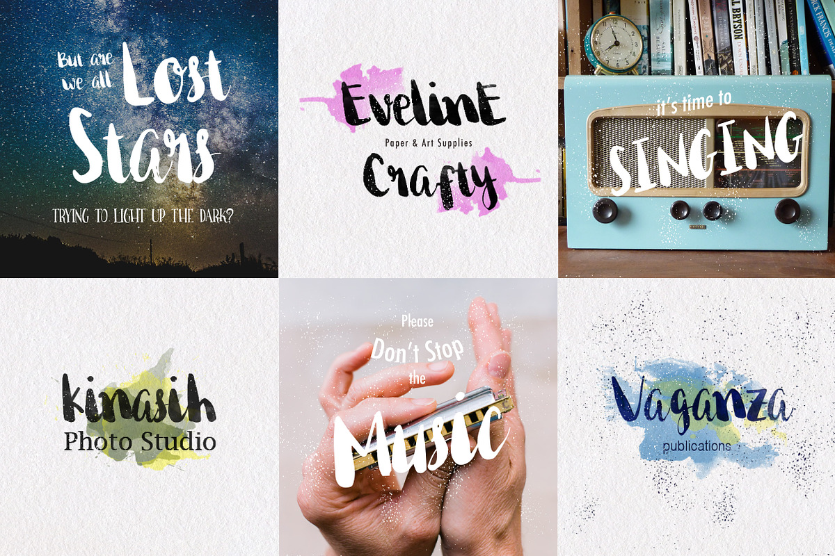Begin Again Brush Typeface preview 4