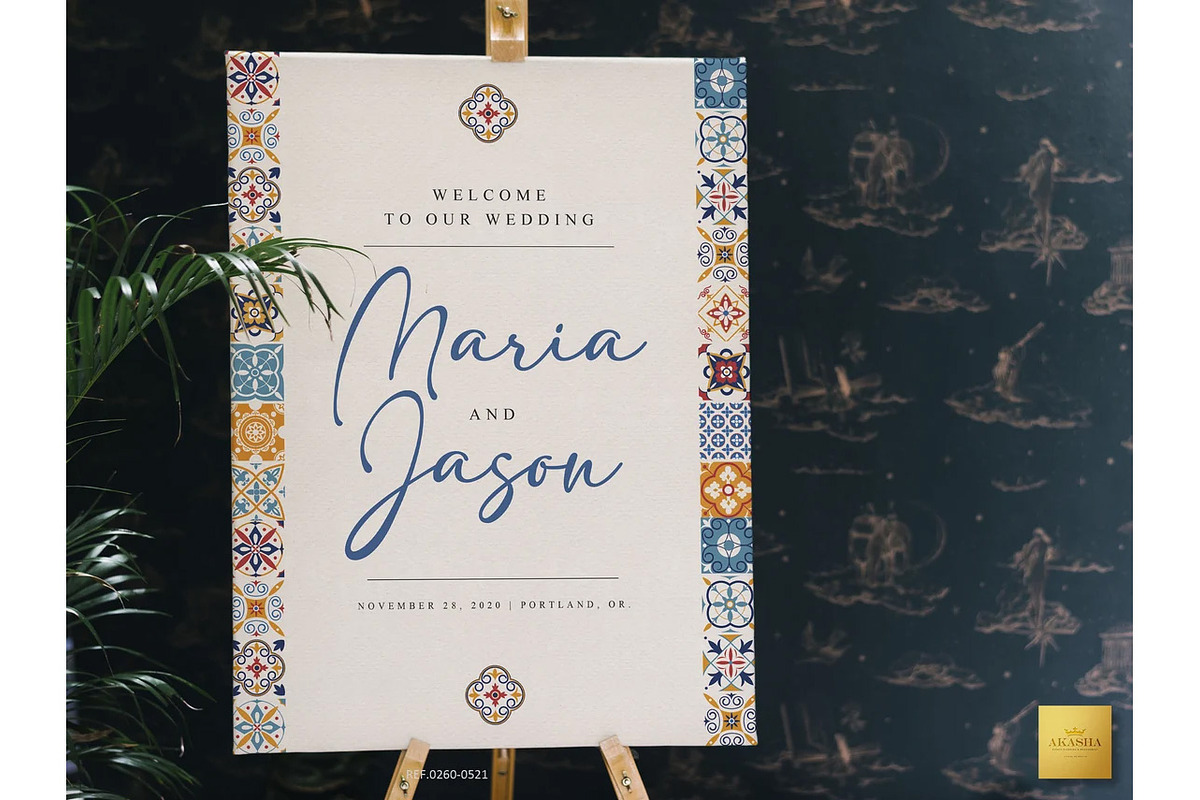 Mexican Theme Welcome Sign Template, a Stationery Template by Creative Market (Photo 3 of 5)