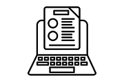 Assignment Line Icon, an Outline Icon by Pexelpy (Thumbnail 2 of 2)