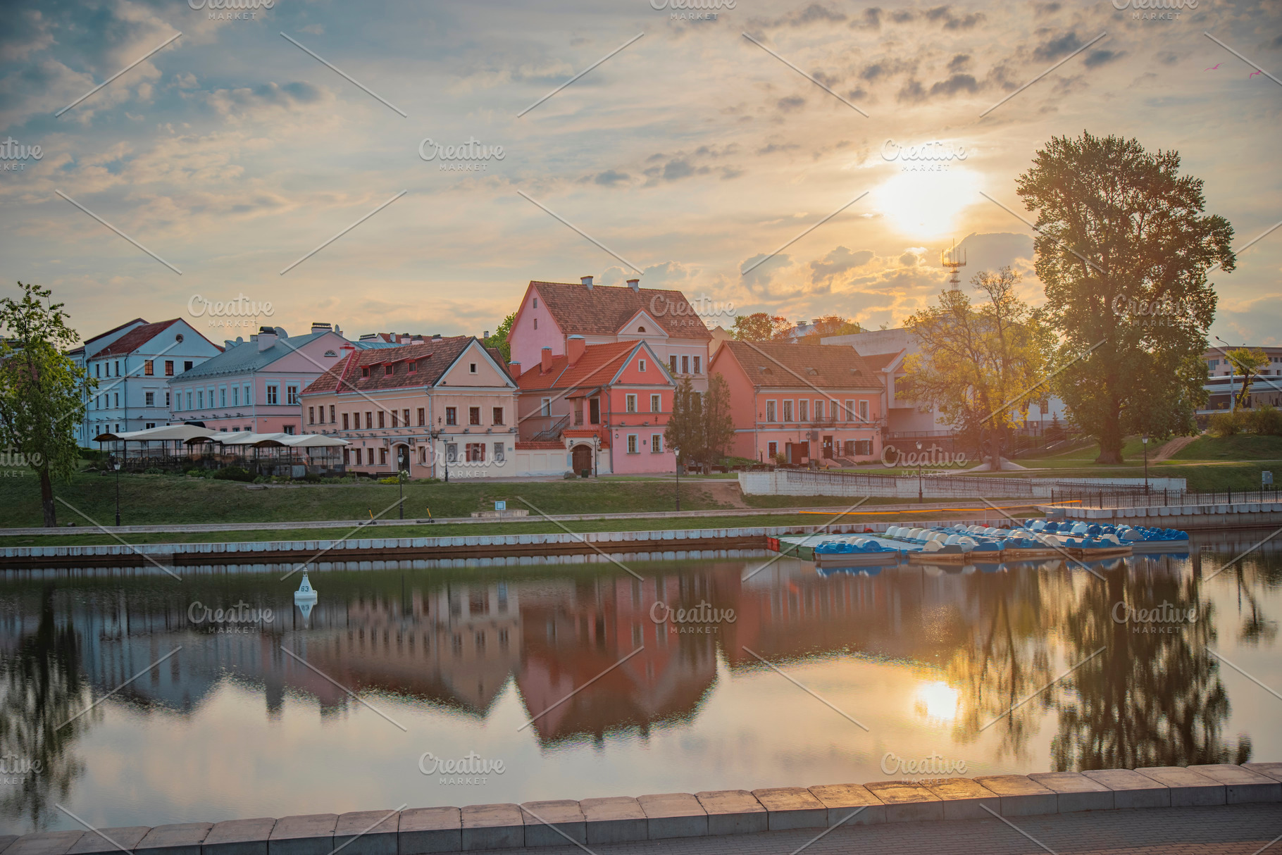 Minsk city center on a spring morning, a Photo by Pictures for you!!!!!!!!!