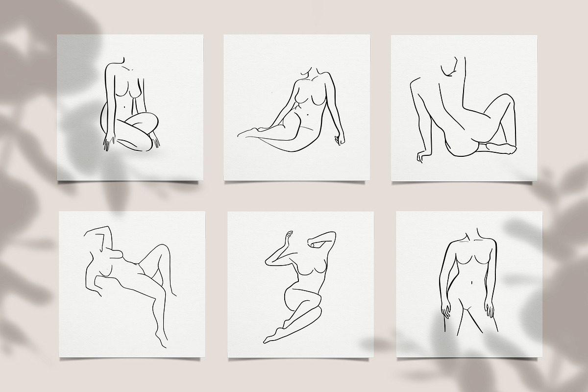 Body & Soul. Female Figure Line Art, a Healthcare Illustration by mejorana (Photo 5 of 12)