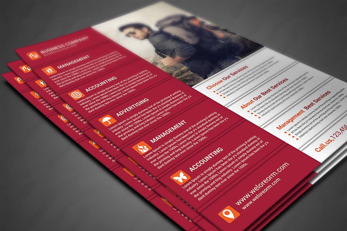 Business Flyer Print Templates, a Flyer Template by AfzaalGraphics (Photo 3 of 4)