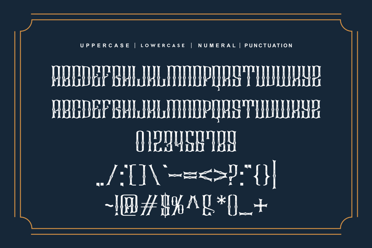 Actions American - Vintage Font, a Blackletter Font by QR Design Studio (Photo 6 of 8)