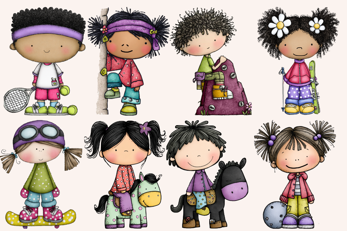 Quirky Kids and Their Sports, a Person Illustration by PrintHaven Designs (Photo 4 of 8)