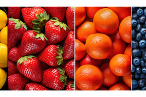 Close-up of various fruits including, a Food & Drink Photo by Igor Tichonow