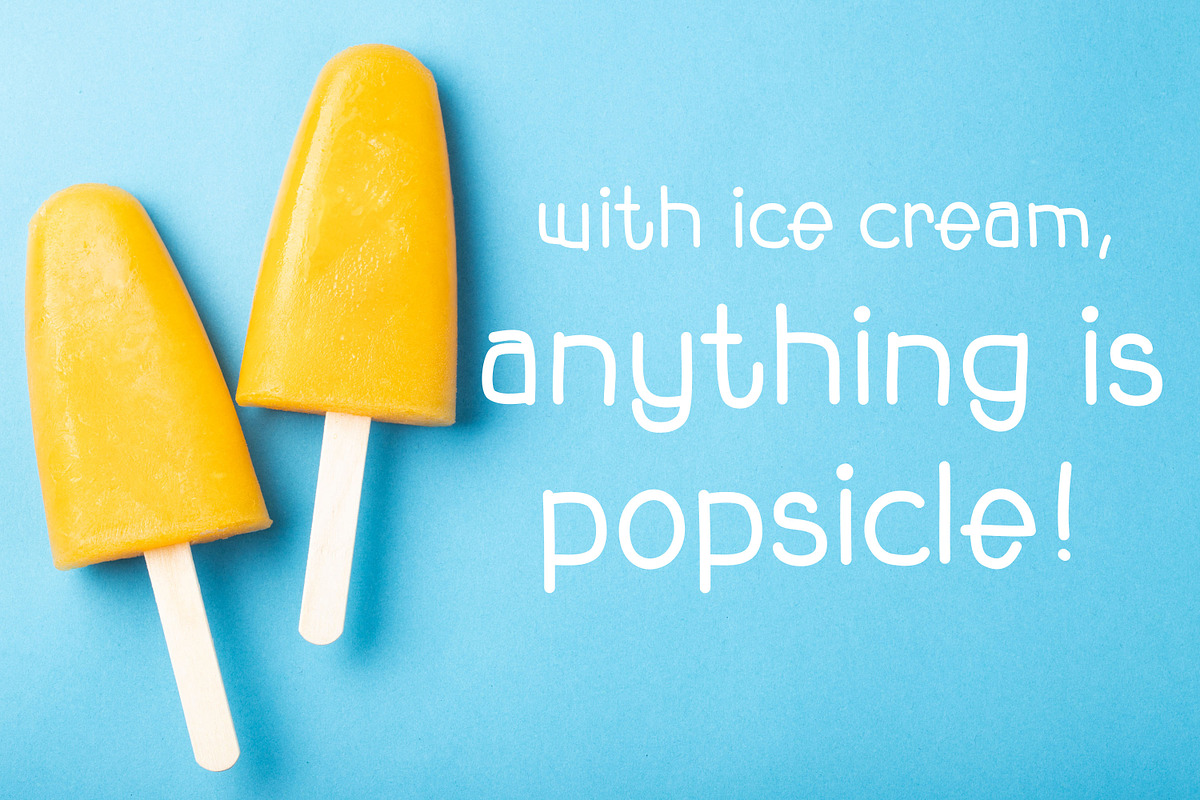 Banana Smoothie, a Sans Serif Font by Sunkissed Minimalist (Photo 2 of 4)