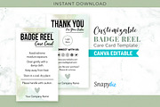 Badge Reel Care Card Template, a Design Template by Snapybiz (Thumbnail 1 of 10)