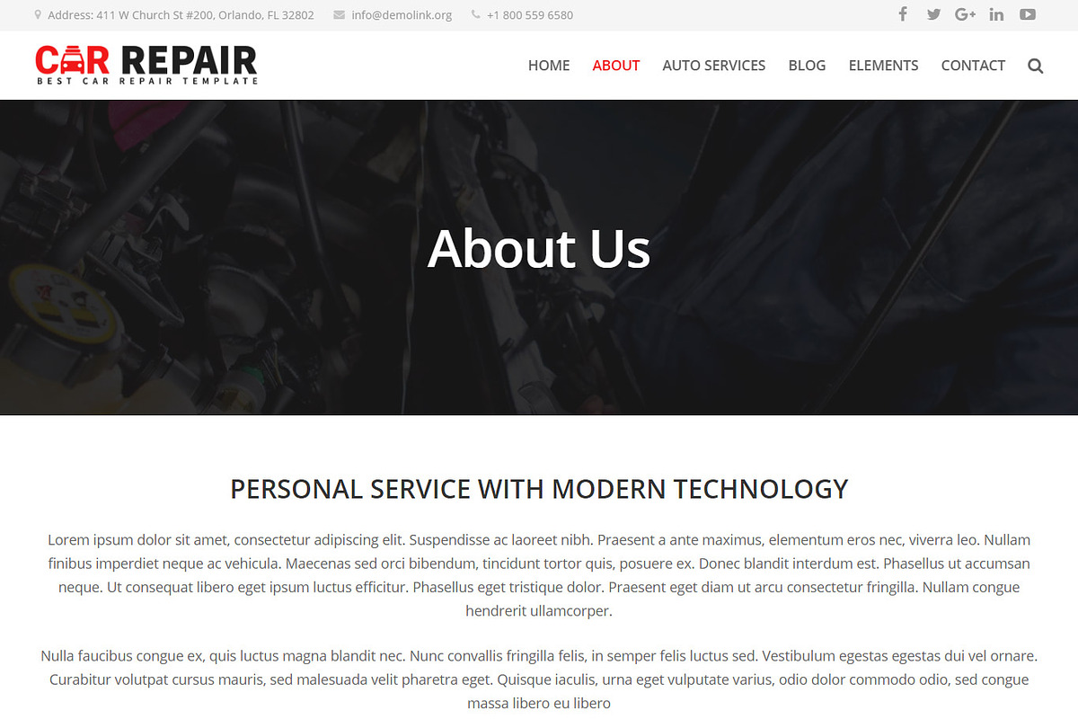 Matic - Car Repair & Business Theme, a WordPress Template by Cherry Wordpress Theme (Photo 3 of 5)
