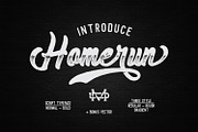 Homerun Family Typeface - 30% OFF, a Script Font by madeDeduk (Thumbnail 1 of 8)