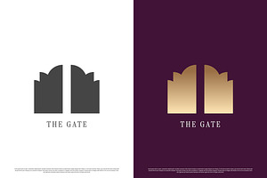 Luxury Gate Logo Design Icon, a Branding & Logo Template by Morvana Crew