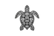 Mandala Sea Turtle SVG Bundle, an Illustration by yasushie (Thumbnail 15 of 31)