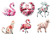 Valentine's Day Animal with Rose, an Illustration by Designworld (Thumbnail 4 of 5)