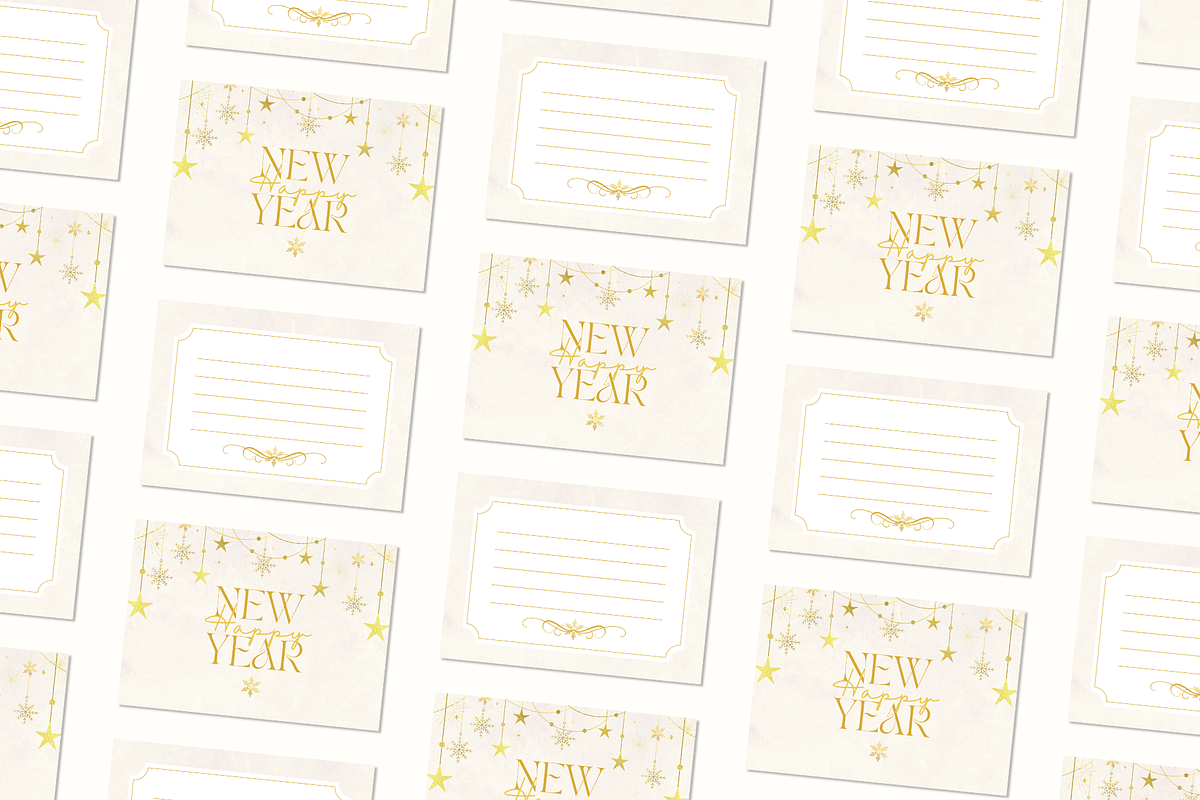 New Year GREETING CARD CANVA TEMPLAT, a Card Template by The Little Lily Studio (Photo 4 of 5)