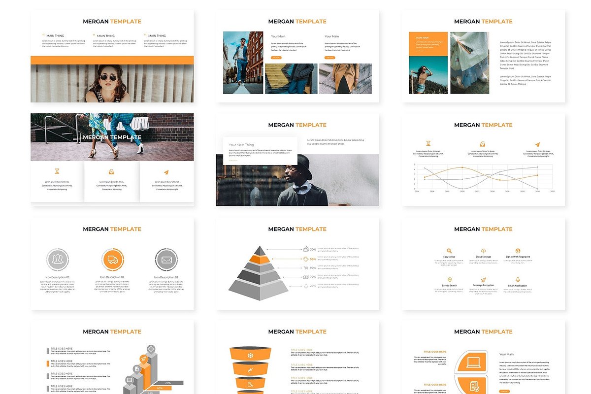 Mergan - Keynote Template, a Presentation Template by AQR Studio