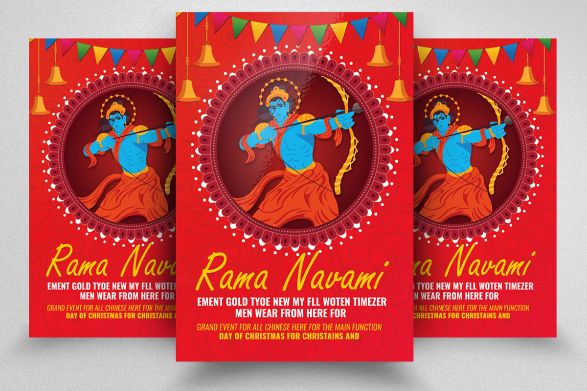 Rama Navami Flyer/Poster Template, a Flyer Template by Psd Templates