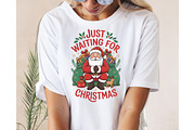 Waiting for Christmas Png, Santa Png, an Illustration by Designking (Thumbnail 6 of 6)