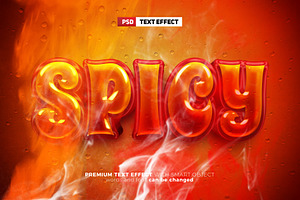 Hot Spicy 3D Text Effect