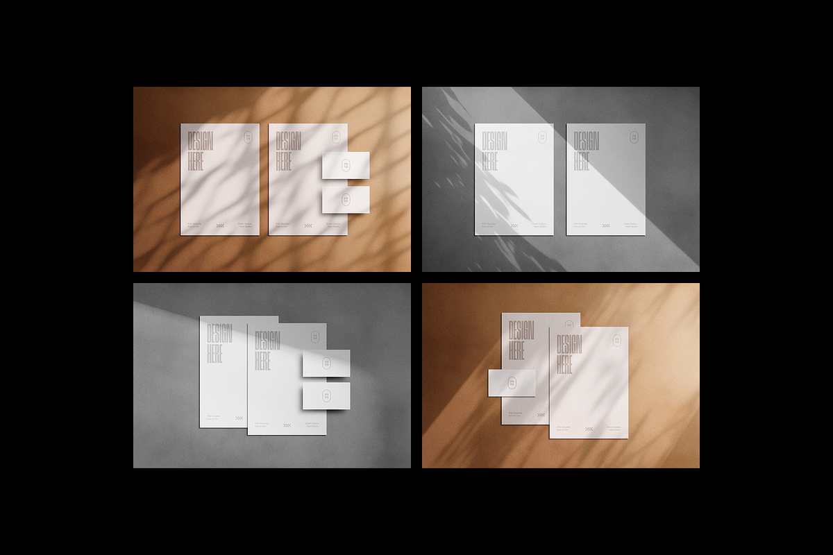 Shadow Overlay Stationery Mockups, a Product Mockup by Design Squad (Photo 4 of 7)