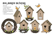 Big Birdy Bundle, a Background Graphic by NKTN graphics (Thumbnail 1 of 7)