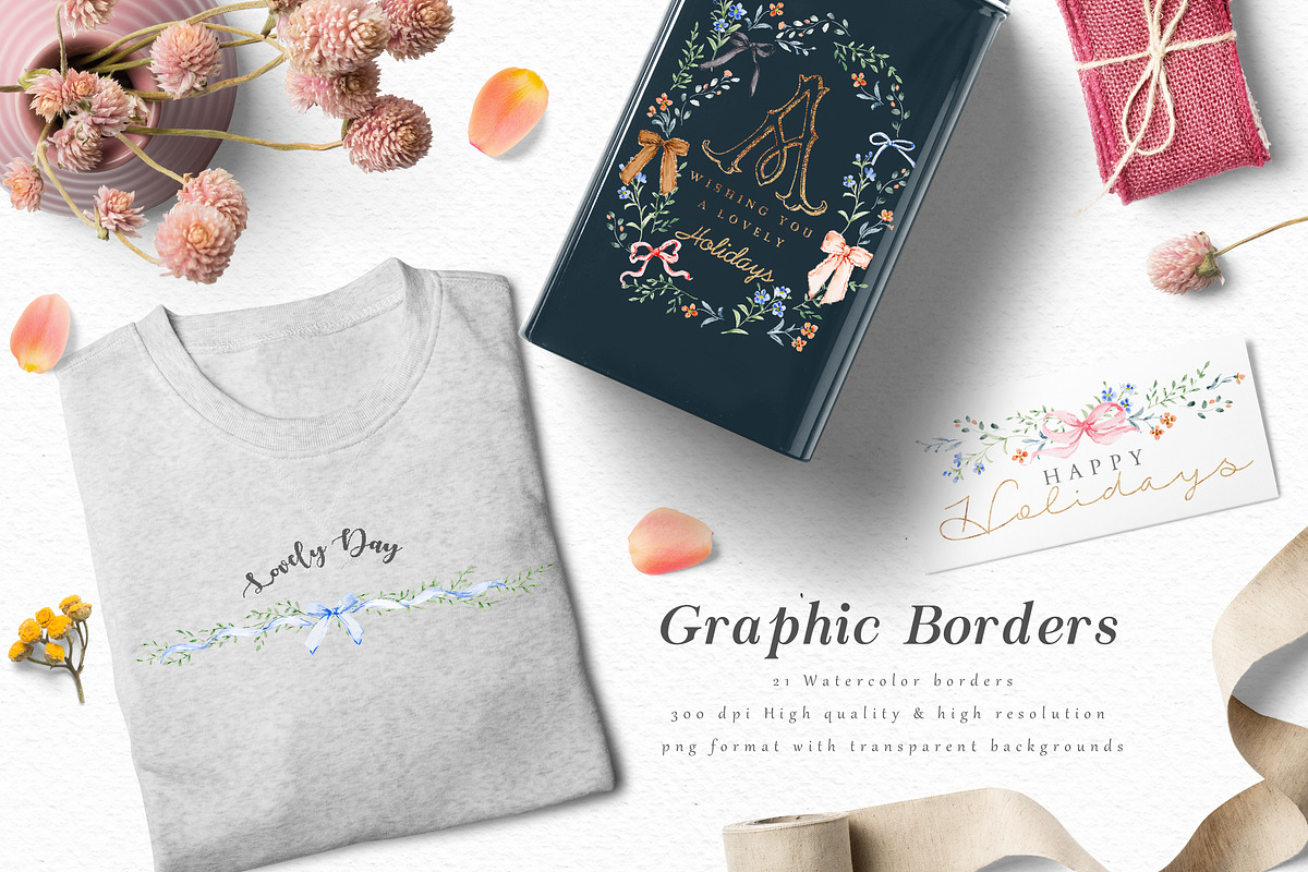 Watercolor Flower Crest DIY, a Decorative Illustration by Graphic Box (Photo 12 of 13)