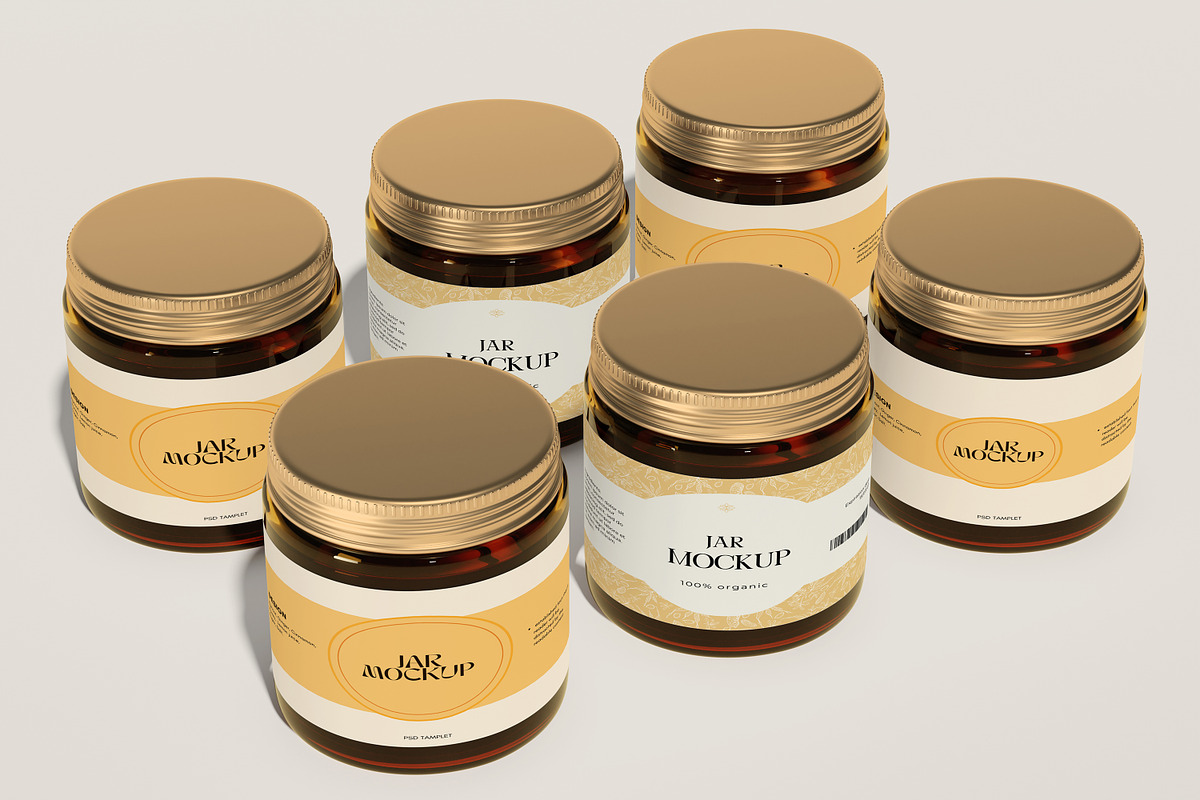 Jar Mockup Set, a Cups & Container Mockup by swsi-studio (Photo 6 of 6)