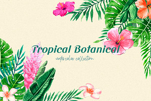 Tropical Botanical Watercolor